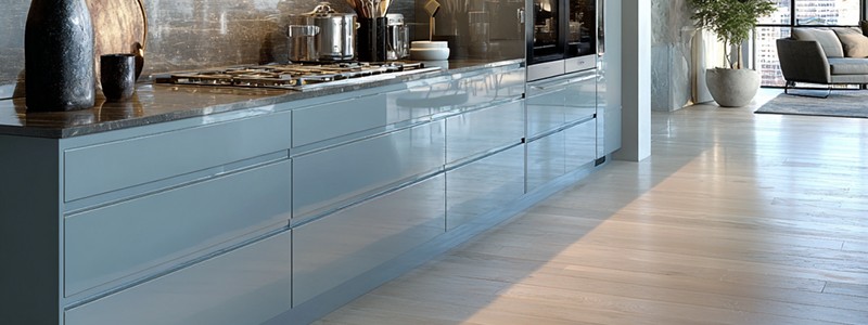 High Gloss Lacquer Kitchen Cabinets