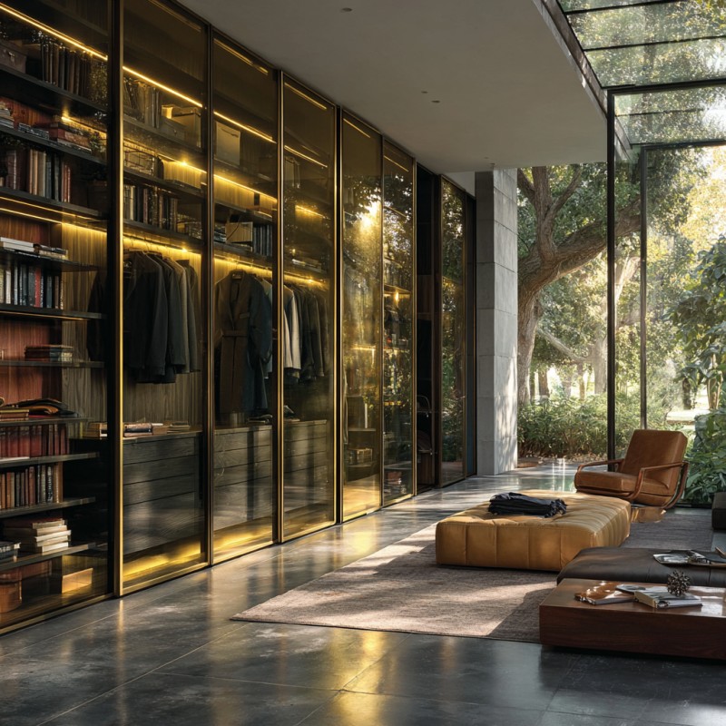 Italiaanse luxe kledingkast